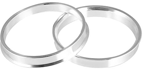 X AUTOHAUX 2pcs Bague de Centrage OD 72.6mm à ID 66.6mm Aluminium Alliage Voiture Hub Centrique Anneaux