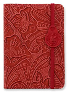 Letts 23-080399 Taschenkalender A6 Baroque red 1Woche/2Seiten 2023