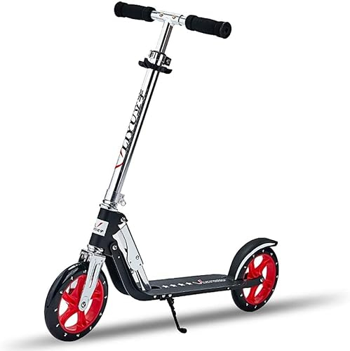 Mobilitätsroller, Pendlerroller, Leichter Roller, Faltbarer zweirädriger Roller für Erwachsene, 20 cm großes Rad, höhenverstellbar (Nicht elektrisch)