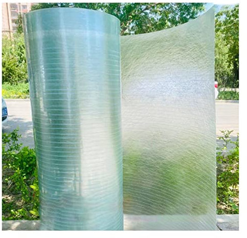 Piastra di copertura per serra in plastica acrilica trasparente, in policarbonato, resistente agli urti, facile da piegare e tagliare, per pergola, balcone (colore: 1,5 mm, dimensioni: 1 x 9 m)