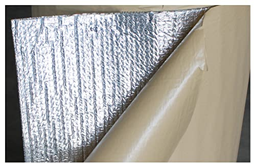 Aislante Térmico Reflexivo Lámina aislante Paneles reflectores del radiador 4-5 mm de espesor, Lámina aislante reflectante de doble burbuja de aluminio, Techo, Película aislante de la habitación del