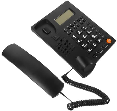 Hemobllo Großtastentelefon Für Senioren Mit Anrufer-id Und Freisprechfunktion Schnurgebunden Für Zuhause Und Büro Hörgerätekompatibel Großes Lcd-display