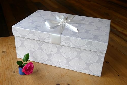 Yours To Keep Grande scatola portaoggetti per abiti da sposa, realizzata a mano, 75 cm x 50 cm x 30 cm, per conservare abiti da sposa, proteggere, conservare, realizzata nel Regno Unito, materiali a