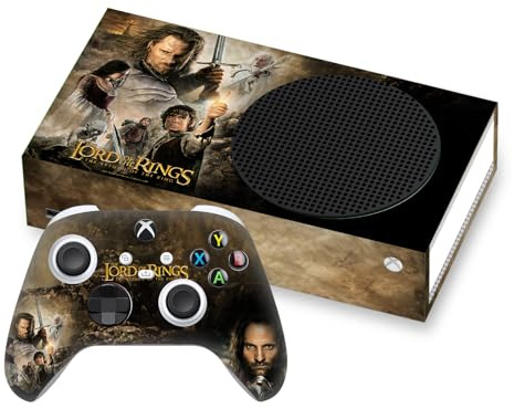 Head Case Designs Offizielle The Lord of The Rings The Return of The King Haupt Darsteller Posters Vinyl Haut Gaming Aufkleber Abziehbild kompatibel mit Xbox Series S Console and Controller Bundle