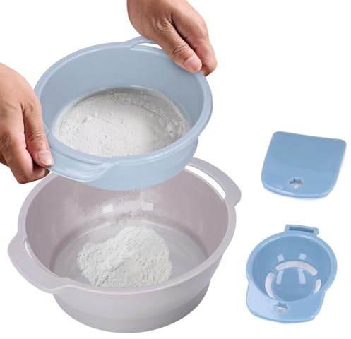4Pcs Pollensieb Set, Stapelbares Netz-Pollensieb Wiederverwendbares Trimmtablett mit Mesh-Sieb Küchenhelfer für Küche Backen