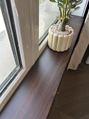 Fensterbank Fensterbank Ersatzbrett 30 25 23 20 18 15 10 CM Breit, Hochbelastbare Fensterbankabdeckung Mit Nasenleiste, Einfacher Zuschnitt Und Individuelle Größe ( Color : W 7in(18cm) , Size : L 43.3