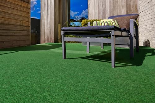 andiamo Alfombra de césped artificial Field con puntos – Césped artificial para exterior para uso como suelo de balcón o alfombra de exterior, resistente a la intemperie y se puede cortar, 200 x 500