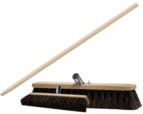 Generisch Saalbesen Besen mit Stiel 150 cm Zimmerbesen Holzbesen Kehrbesen (80 cm mit Stiel)