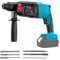 Marteau Perforateur Pour Makita 18 V, Perceuse Électrique, Sans Fil, Sans Brosse, 2,8 J, 1500 Tr/min, 4500 Bpm, 3 Modes D'application