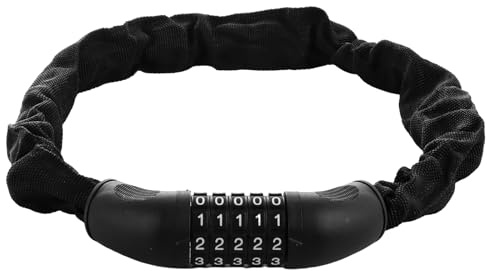 ASelected Bicycle Lock with 5-Digit 90 CM Combination Lock Bicycle Hardened Steel Chain Link Bicycles Accessories Bicycle Gifts E-Bike Scooter Scooter