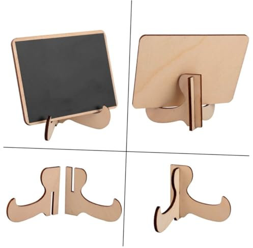 HAPINARY 10stücke Teiliges Mini Holz-kreidetafel Ständer Abwischbar Wiederverwendbar Inklusive Klebefolien Und Kreidestiften Für Hochzeit Party Tischkärtchen Und Heimdekoration