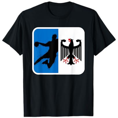 Handball Deutschland Trikot Handballspieler Handballspiel T-Shirt