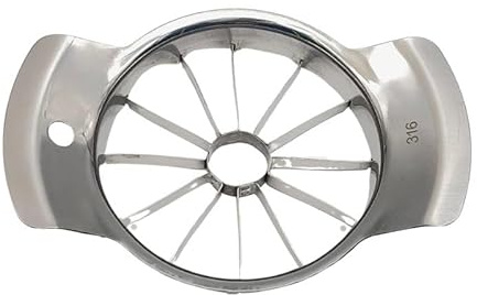 6.9 Inch Stainless Steel Large Apple Slicer,12 Slice Heavy Duty Apple Cutter Sharp Apple Slicer Corer,Apple Corer Tool,for Pear Potato Slicer and More