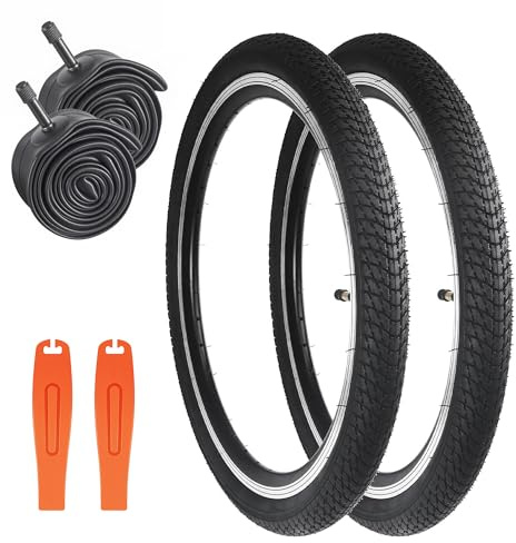 ZUKKA 2 neumáticos de Bicicleta Plegables de 16 Pulgadas y 16 x 1,75 cm, Abrigo 47-305 Plus, 2 Unidades de Manguera de 16 Pulgadas para MTB, Bicicleta
