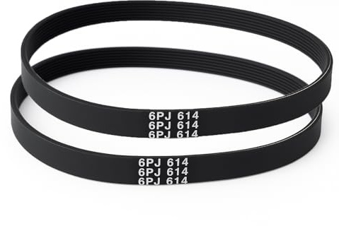 2 Riemen 6PJ614 für Haemmerlin Betonmischer, kompatibel mit B135, B165, BT PRO 170, BT PRO 190, Performance 200