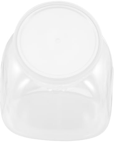 POPETPOP Bote de Almacenamiento de Plástico Transparente Tapa Recipiente para Dulces y Comida Diseño Moderno para Decoración de Color Aleatorio Color Aleatorio