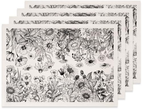 SUPERDANT 4 Stk Überglasur Transferfolien Mit Wildblumenmuster Für Keramik Natürliches Design Abziehbilder Keramikdekale Unterglasur Dekoration Für Töpferei Emaille Abziehbild