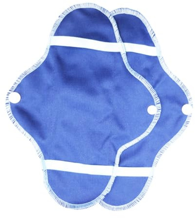 Beavorty 8 Stück Waschbare Damenbinden aus Polyester Atmungsaktiv und Faltbar mit Reißverschlusstasche für Menstruation und Reisen Geeignet