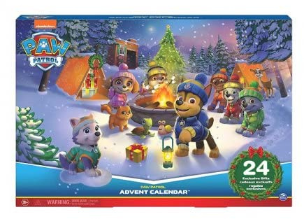 cavernedesjouets Calendrier de l Avent Jouets pour Pat Patrouille : Figurines Heros et Accessoires de Jeu - Set Cadeau Noel 2022 et Carte Animal