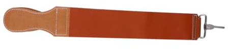 OUNONA Lederriemen für Rasiermesser Doppelseitig Rindsleder Schärftuch mit Aufhängeschlaufe Barber Rasiermesserschärfer für Messer Meißel Vintage Rasur