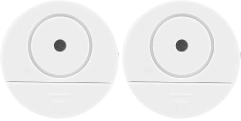Olympia VA 200 Glasbruchmelder (mit Alarm, Rückseitiger Klebestreifen, 95 dB Alarm, Glasbruchsensor, Glasbruchalarm für Fenster in Haus und Wohnung) (Packung mit 2)