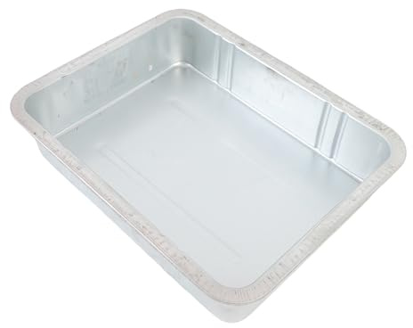 Asixxsix Bandeja de Goteo de Aceite, Bandeja de Recogida de Aceite de Acero Galvanizado de Gran Capacidad para Mantenimiento de Automóviles y Motocicletas, de Drenaje de Automotriz con Acabado (8L)
