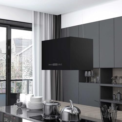 Lumanois Cappa da Cucina ad Isola Sospesa LCD Sensore 55 cm in Acciaio, Casa e Giardino,Cucina e Pranzo,Elettrodomestici,Cappe da Cucina, 13.76kg-51022