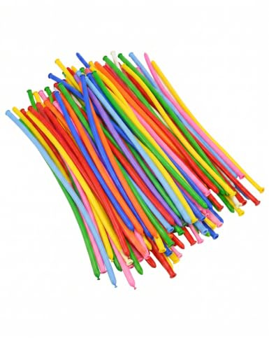 100 globos de modelar colores variados, multicolor