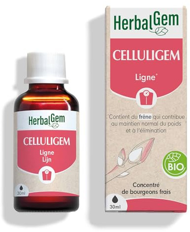 HerbalGem Celluligem Bio Complexe Minceur 30 ml | Synergie de bourgeons utile en cas de régime, pour lutter contre les effets de la cellulite.