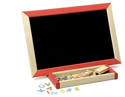 JEUJURA - Mon Tableau d'Activités - Réversible - Tableau Enfant 3 Ans -8848 | 29x30cm - Une Face pour Écrire à la Craie et une Face Blanche Magnétique - Jeu éducatif - Imitation - Fabriqué en France