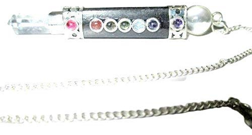 Jet Black Tourmaline Chakra Wand Pendulum Genuine Healing Reiki Chakra Free Booklet Jet International Crystal Therapy