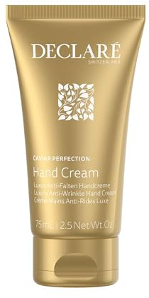 Declaré Caviarperfection Hand Cream 75 ml – Anti-Falten-Cream für Hände & Nägel – gegen Altersflecke & feine Falten - Mit Kaviar-Extrakt, Spitzwegerich & Vitamin E – Für alle Hauttypen