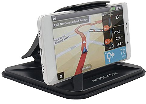 AONKEY Cell Phone Holder for Car, Dashboard Anti-Slip Vehicle GPS Car Mount Universal for All Smartphones, Compatible iPhone XR XS Max X 8 7 6S Plus, Galaxy S10/S9 Plus S8 Note 9/8, LG V30, Pixel 3 XL