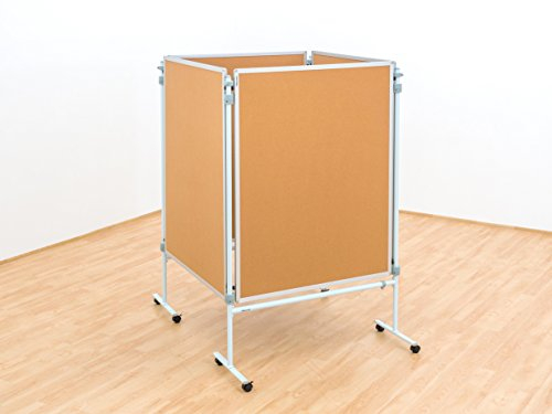 Betzold - Pinnwand Kork, 150 x 120 cm - Moderationstafel, mobile Trennwand, geräuschhemmend