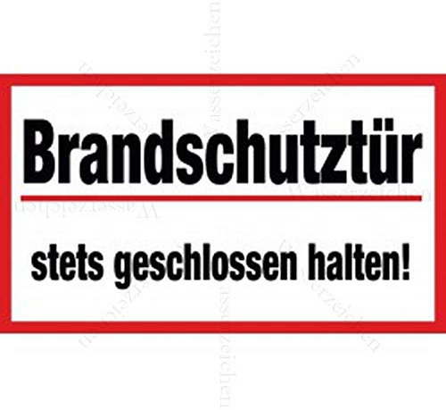 20cm! 2Stück!Aufkleber-Folie Wetterfest Made IN Germany Brandschutz Nicht verkeilen feststellen festbinden verschließ Fluchtweg 651 UV&Waschanlagenfest-Auto-Sticker Decal ProfiQualität