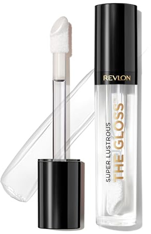 Revlon Lipgloss, Super Lustrous The Gloss, Antihaftbeschichtung, Hochglanz-Finish, 200 Crystal Clear