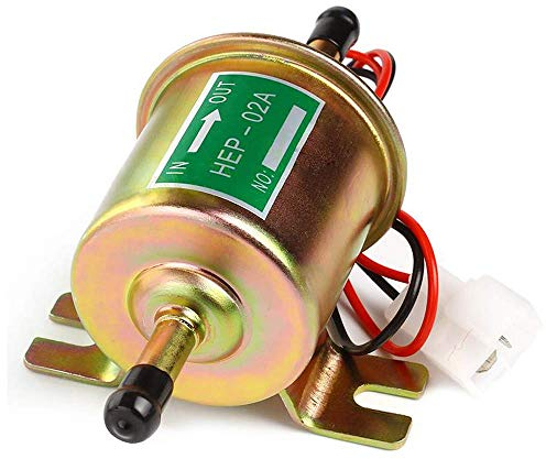 CarBole Universal Elektrische Kraftstoffpumpe 12V Universal Benzinpumpe 4-7 PSI HEP-02A für Benzin und Diesel