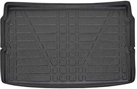 J&J AUTOMOTIVE | Tapis De Coffre sur Mesure pour 2008 Crossover Depuis 2019, Étage supérieur, Noir, Antidérapant, Bord Haut, Toutes Saisons