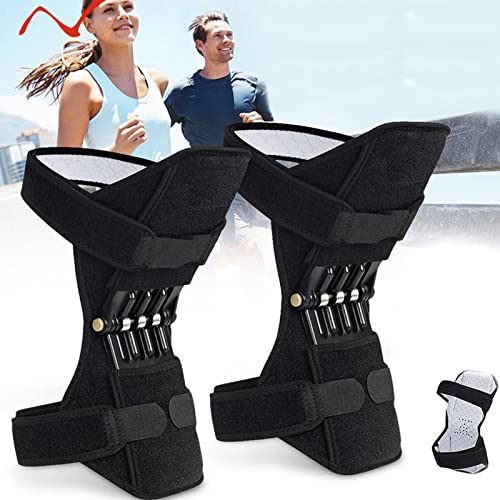 YNITJH Kniebandage Sport Offenes Patella Knieschoner - Kniestütze mit Klettverschluss & Pads für Damen und Herren Laufen Wandern Joggen Sport Volleyball
