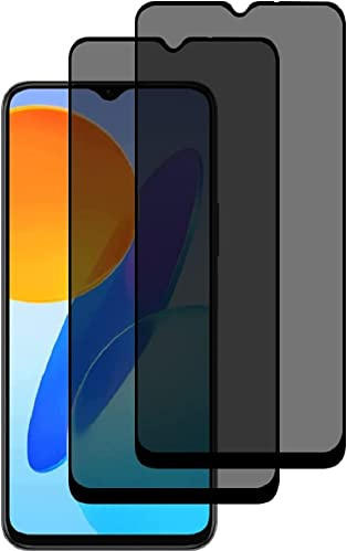 Hkess 2 Pièces Verre Trempé Anti Espion avec Vivo Y21S/Y21/Y33S - Anti Spy Film de Protection Dureté 9H, Privacy Film Protection Écran, 3D Vitre Protecteur Filtre Confidentialité