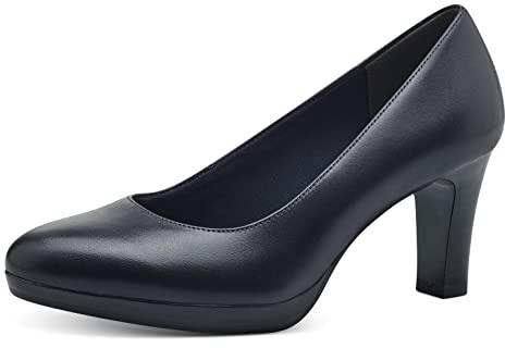 Tamaris Donna Pumps Leder, Navy, 36 EU