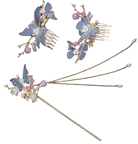 Beavorty Chinesische Haarstäbchen Für Damen Essstäbchen Für Haare Schmetterlings-haarspangen Haarstyling-accessoires Vintage-haarschmuck Antike Haarstäbe Für Dutts Haarknoten-accessoires Fü