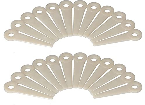 Glomora 24 Pezzi Lame per Tosaerba, Testine di Ricambio per Decespugliatore, Lame per Taglierina in Plastica, Accessori per Tosaerba da Giardino Lame Testina di Taglio Sostituzione per 4111‑007‑1001