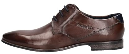 bugatti Herren Businessschuhe, Männer Business Schnürer, Wechselfußbett,Anzugschuhe,Derby schnürung,Office,büro,Dunkelbraun (6100),44 EU / 9 UK