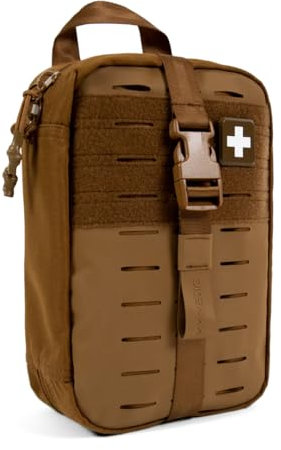 MY MEDIC MyFAK PRO Military IFAK Trauma Kit & First Aid Kit with Tourniquet - HSA FSA Items - Built in USA - Tactical Combat Medical Supplies, Medic Kit, Trauma Pack & Molle Field Operator Bag, Coyote