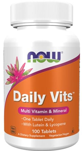 Now Foods, Daily Vits, Multivitamin, 100 vegane Tabletten, Laborgeprüft, Glutenfrei, Sojafrei, Vegetarisch, Ohne Gentechnik
