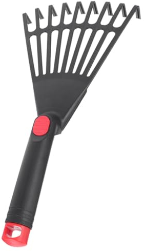 Homoyoyo Klein Gartenrechen Mit Griff Entfernen Von Für Blumenbeete Robust Und Benutzerfreundlich Vielseitiges Gartenwerkzeug Für Drinnen Und Draußen