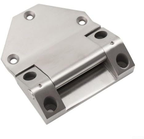 Zilimontt Charnière en acier inoxydable haute résistance pour charges lourdes, charnière antirouille avec loquet anti-cliquetis pour armoires, portes, boîtes et boîtiers sans serrures