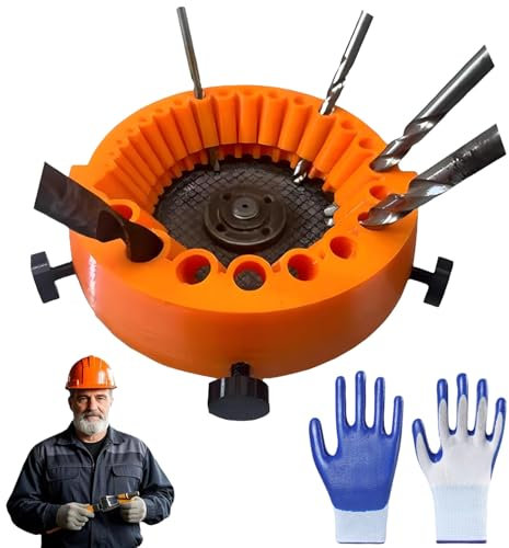 KxrTpx Drill Bit Sharpener Machine, Power Drill Bit Grinding, 2-13mm, 125mm Grinder, 2 Flute, High Speed Steel (HSS), Metal, Wood, Plastic