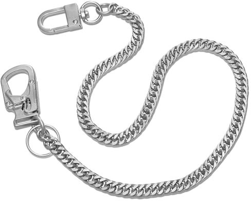Ahiller Chaine Portefeuille 61cm Acier Inoxydable Unisexe Quotidien